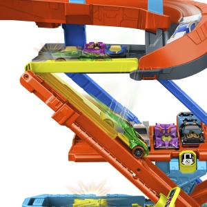 HOT WHEELS CITY TRANSFORMAREA GARAJULUI DE CASCADORII CU MASINUTA INCLUSA - Img 6