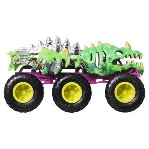 HOT WHEELS MONSTER TRUCK BIG RIGS MASINUTA METALICA CU 6 ROTI SKELESAURUS SCARA 1 LA 64 - Img 4