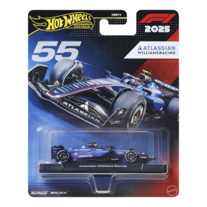 HOT WHEELS PREMIUM REAL RIDERS FORMULA 1 2024 MASINUTA METALICA ATLASSIAN WILLIAMS RACING SCARA 1 LA 64 - Img 2