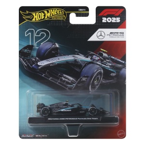 HOT WHEELS PREMIUM REAL RIDERS FORMULA 1 2024 MASINUTA METALICA MERCEDES AMG PETRONAS FORMULA ONE TEAM SCARA 1 LA 64 - Img 2