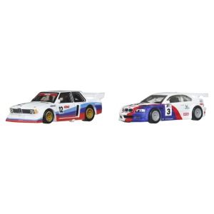 HOT WHEELS PREMIUM SET 2 MASINUTE METALICE BMW 320 GROUP 5 SI BMW 3 GTR 2001 SCARA 1:64 - Img 10