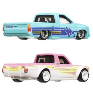 HOT WHEELS PREMIUM SET 2 MASINUTE METALICE DATSUN SUNNY TRUCK SI NISSAN HARDBODY SCARA 1:64 - Img 5