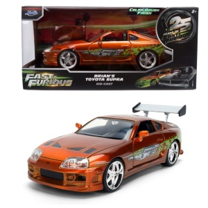 JADA FAST AND FURIOUS MASINUTA METALICA BRIANS TOYOTA SUPRA SCARA 1 LA 24 - Img 5