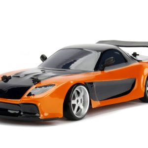 JADA FAST AND FURIOUS MASINUTA RC CU TELECOMANDA HANS MAZDA RX 7 SCARA 1 LA 10 - Img 3