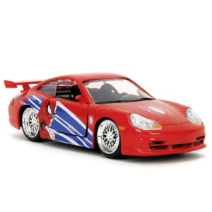 JADA MARVEL MASINUTA METALICA SPIDER MAN PORSCHE 911 GT3 RS SCARA 1 LA 32