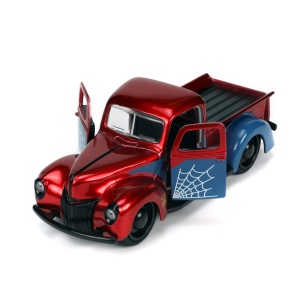 JADA MARVEL SET MASINUTA METALICA FORD PICK UP SCARA 1:32 SI FIGURINA METALICA SPIDER MAN - Img 7