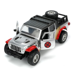 JADA MARVEL SET MASINUTA METALICA JEEP GLADIATOR SCARA 1:32 SI FIGURINA DIN METAL COLOSSUS - Img 6