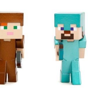 JADA MINECRAFT SET 4 FIGURINE METALICE 6.5CM - Img 2