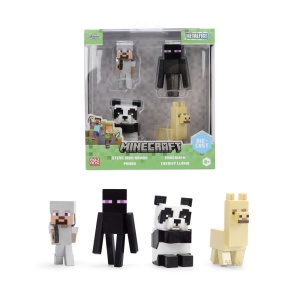 JADA MINECRAFT SET 4 FIGURINE METALICE 6.5CM - Img 3