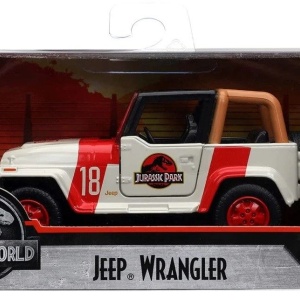 JURASSIC WORLD MASINUTA METALICA JEEP WRANGLER SCARA 1 LA 32