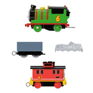 Locomotiva Motorizata Brake Car Bruno Percy cu doua vagoane, Thomas si Prietenii - Img 3
