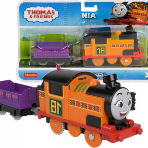 Locomotiva motorizata Nia cu un vagon Thomas si Prietenii, 21 cm