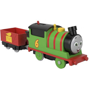Locomotiva motorizata Percy cu un vagon Thomas si Prietenii, 21 cm - Img 2