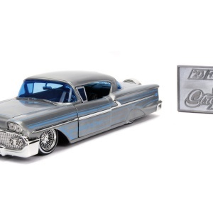 MACHETA METALICA CHEVY IMPALA HARD TOP 1958 SCARA 1 LA 24 - Img 3