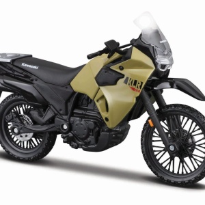 MAISTO MOTOCICLETA METALICA EDITIE SPECIALA KAWASAKI KLR650 VERDE SCARA 1 LA 18