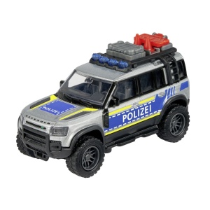 MAJORETTE MASINA METALICA DE POLITIE LAND ROVER DEFENDER SCARA 1 LA 43 - Img 3