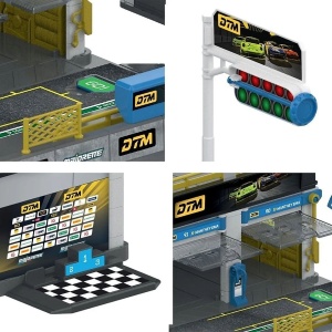 MAJORETTE SET MOTORSPORT DTM CU MASINUTA INCLUSA PORSCHE 911 GT3 R SCARA 1 LA 64 - Img 4