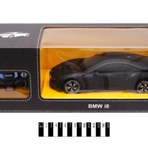 Masina cu telecomanda BMW i8 Negru, scara 1:18