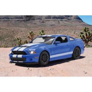 MASINA CU TELECOMANDA FORD SHELBY GT500 ALBASTRU CU SCARA 1 LA 14 - Img 8