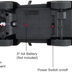 MASINA CU TELECOMANDA JEEP WRANGLER RUBICON GALBEN CU SCARA 1 LA 24 - Img 5