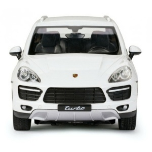 MASINA CU TELECOMANDA PORSCHE CAYENNE TURBO ALB CU SCARA 1 LA 14 - Img 4