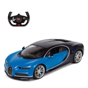 Masina cu telecomanda, Rastar, Bugatti Chiron, albastru, 1:14, 32.3x14.8x13.9cm - Img 2