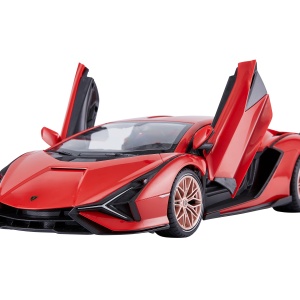 Masina cu telecomanda Rastar Lamborghini Sian, 1:14, rosu, 35.5x16.3x8.2cm - Img 3
