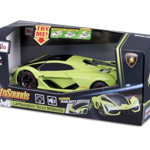Masinuță cu sunete și lumini Lamborghini Terzo Millennio, 1:24, verde lime, 24.17x10.70x9.96cm
