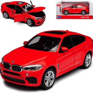 MASINUTA METALICA BMW X6M ROSU SCARA 1 LA 24 - Img 5