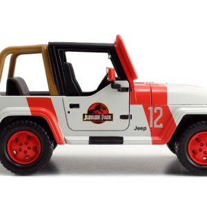 MASINUTA METALICA JURASSIC WORLD 1992 JEEP WRANGLER 1:24 - Img 4