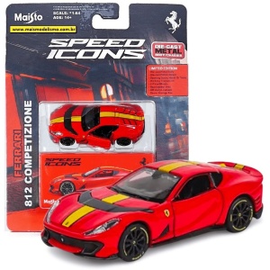 Masinuta metalica Maisto Ferrari 812 Competizione, 1:64, rosu, 8.5x4x3.5cm - Img 2