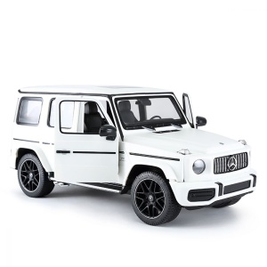 Masinuta Rastar RC - Mercedes-Benz G63, alb, 1:24 - Img 4