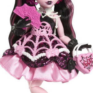 MONSTER HIGH ZIUA DE NASTERE DULCE SI INFRICOSATOARE PAPUSA DRACULAURA CU ACCESORII - Img 4