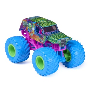 MONSTER JAM CYBERFLARE MASINUTA METALICA SON UVA DIGGER SCARA 1 LA 64 - Img 2