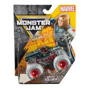 MONSTER JAM MARVEL CAMION GIGANT WINTER SOLDIER SCARA 1 LA 64