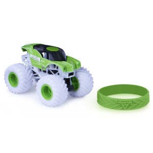 MONSTER JAM MASINUTA METALICA ALIEN INVASION SCARA 1 LA 64 - Img 2