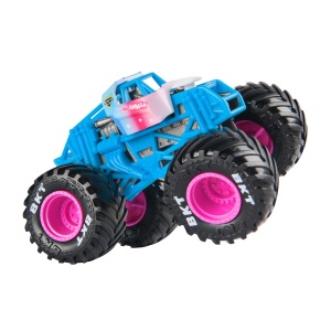 MONSTER JAM MASINUTA METALICA SPARKLE SMASH SCARA 1 LA 64 - Img 5