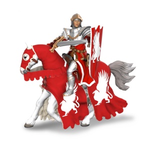PAPO FIGURINA CAL CAVALERULUI MEDIEVAL GRIFON - Img 2