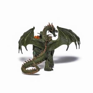 PAPO FIGURINA DRAGON CU 2 CAPETE - Img 5