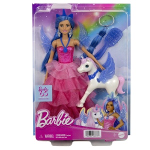 Papusa Barbie Dreamtopia, A Touch of Magic cu Unicorn