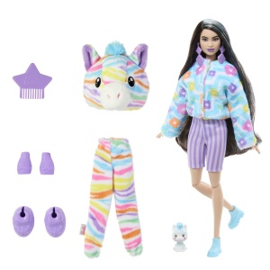 Papusa Barbie Dreamtopia Cutie Reaveal, Zebra - Img 3