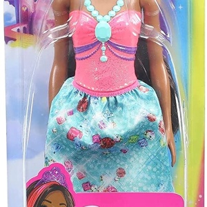 Papusa Barbie Dreamtopia, Printesa cu Rochie Colorata