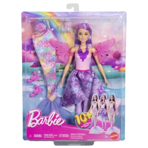 Papusa Barbie Dreamtopia, Sirena cu Accesorii Magice
