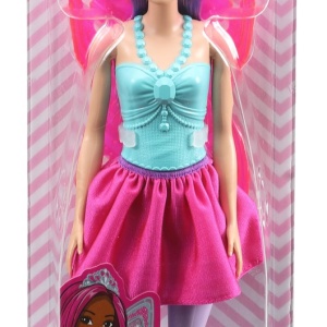 Papusa Barbie Dreamtopia, Zana cu Par Mov - Img 2