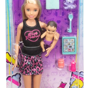 Papusa Barbie Skipper You Can Be Anything, Babysitter Blonda si Bebelus