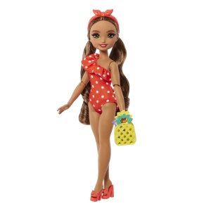 Papusa Barbie Teresa la plaja cu accesorii, multicolor, 32.5x12.5x5.5cm - Img 4
