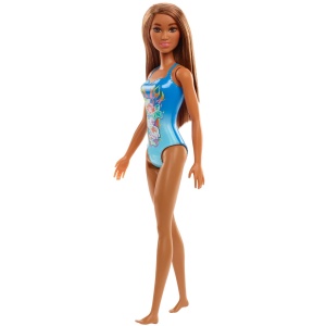Papusa Barbie You Can Be Anything, Satena in Costum de Baie Albastru - Img 3