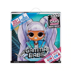 Papusa L.O.L. Surprise! O.M.G. Movie Magic Gamma Babe, cu 25 surprize