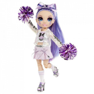 Papusa Majoreta Rainbow High, Violet Willow - Img 2