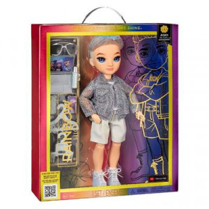 Papusa Rainbow High , Aidan Russell, cu haine si accesorii, 28 cm - Img 4